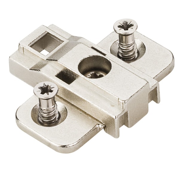 Hardware Resources Heavy Duty 3 mm Cam Adj Zinc Die Cast Plate with Euro Screws for 500 Series Euro Hinges 400.0P74.75 - main